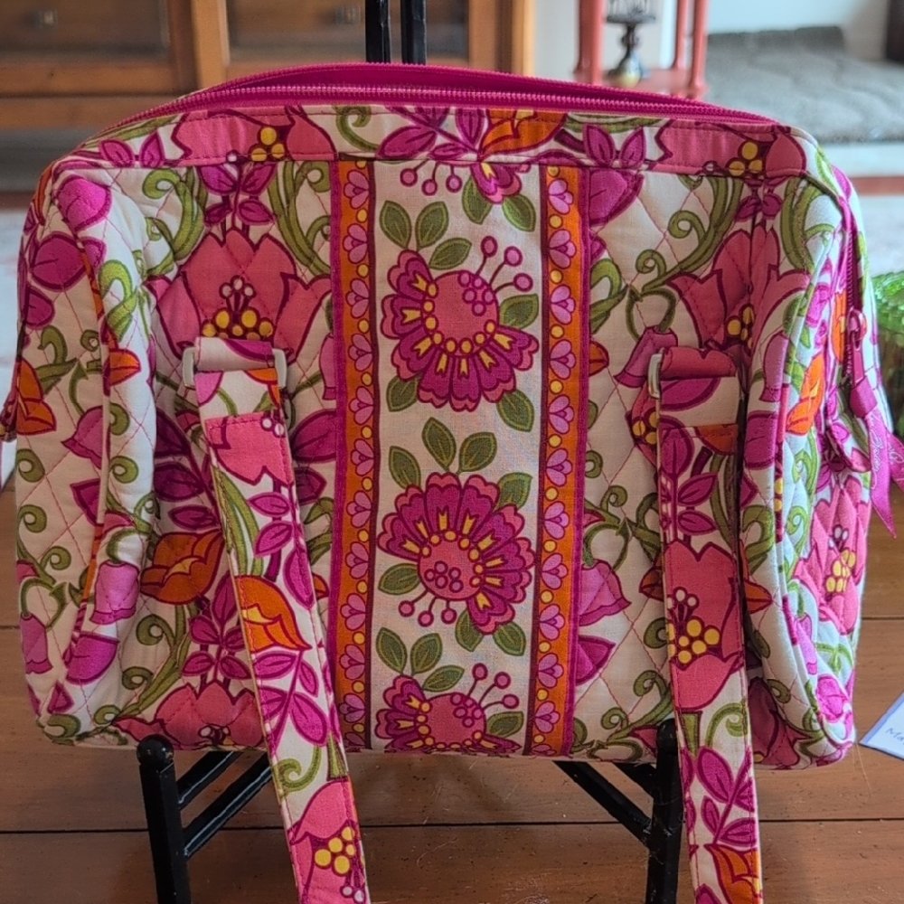Vera Bradley Pink and Orange Floral Quilted Bag